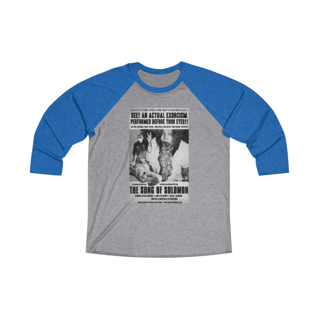 The Song of Solomon Vintage Ad Unisex Tri-Blend 3/4 Raglan Tee