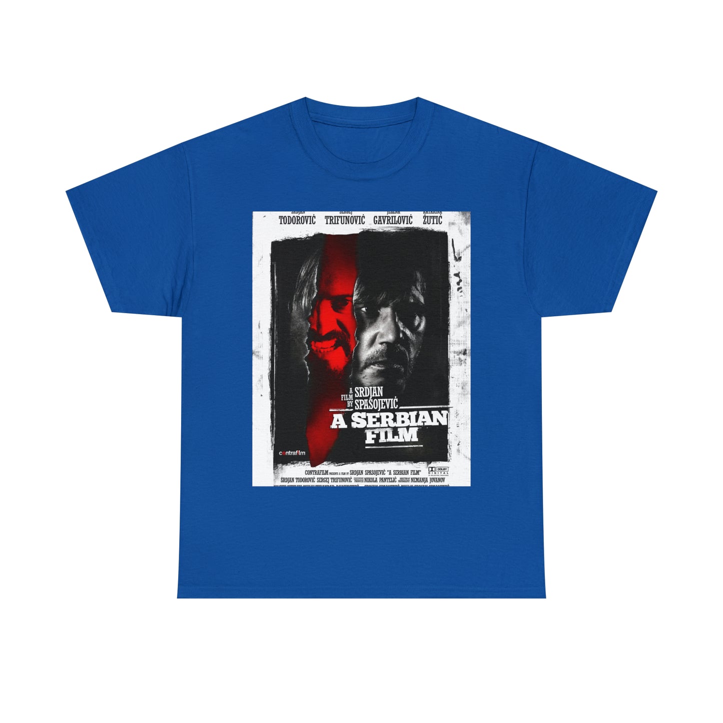 A Serbian Film double sided officially licensed Unisex Heavy Cotton Tee