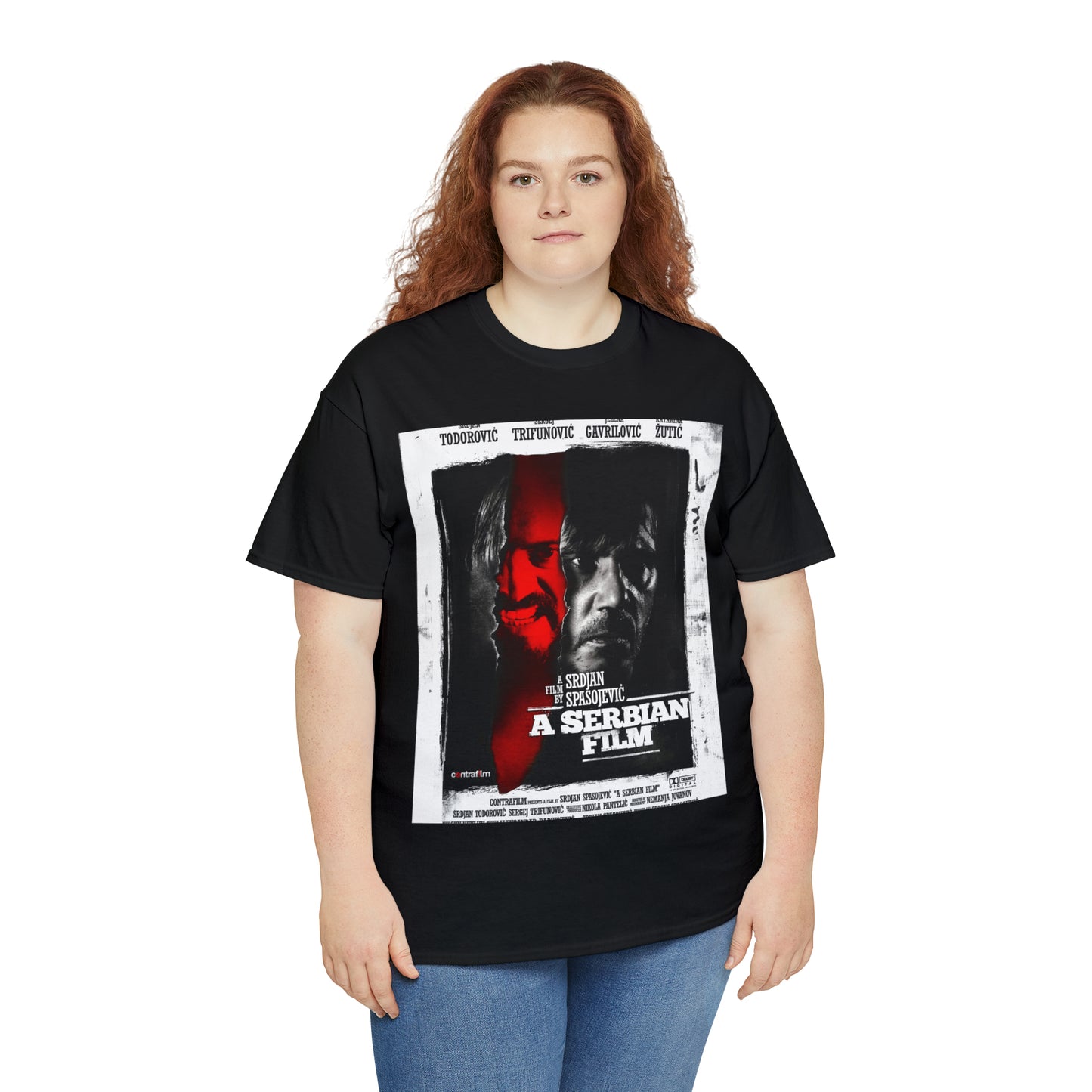 A Serbian Film double sided officially licensed Unisex Heavy Cotton Tee