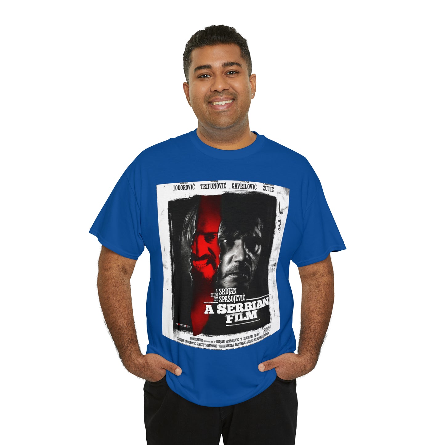 A Serbian Film double sided officially licensed Unisex Heavy Cotton Tee