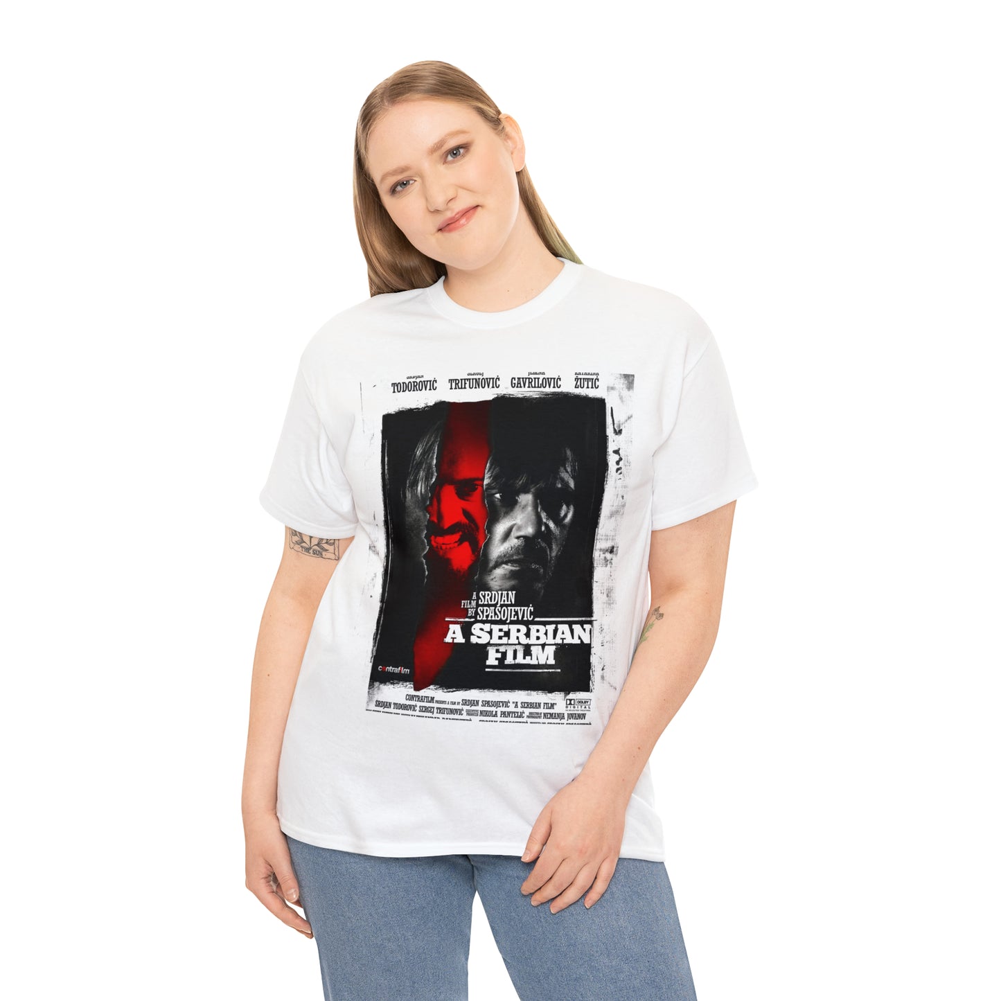 A Serbian Film double sided officially licensed Unisex Heavy Cotton Tee