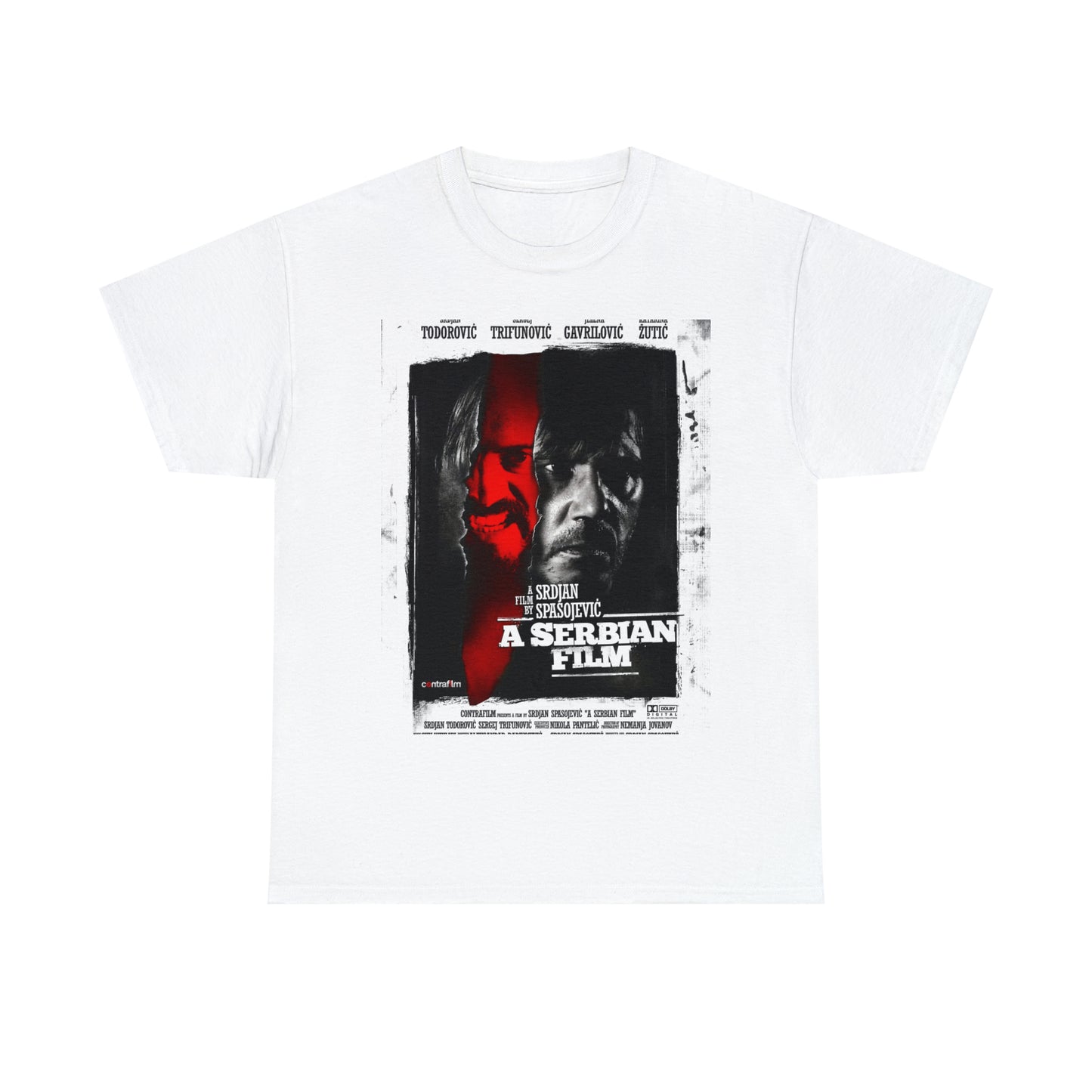 A Serbian Film double sided officially licensed Unisex Heavy Cotton Tee