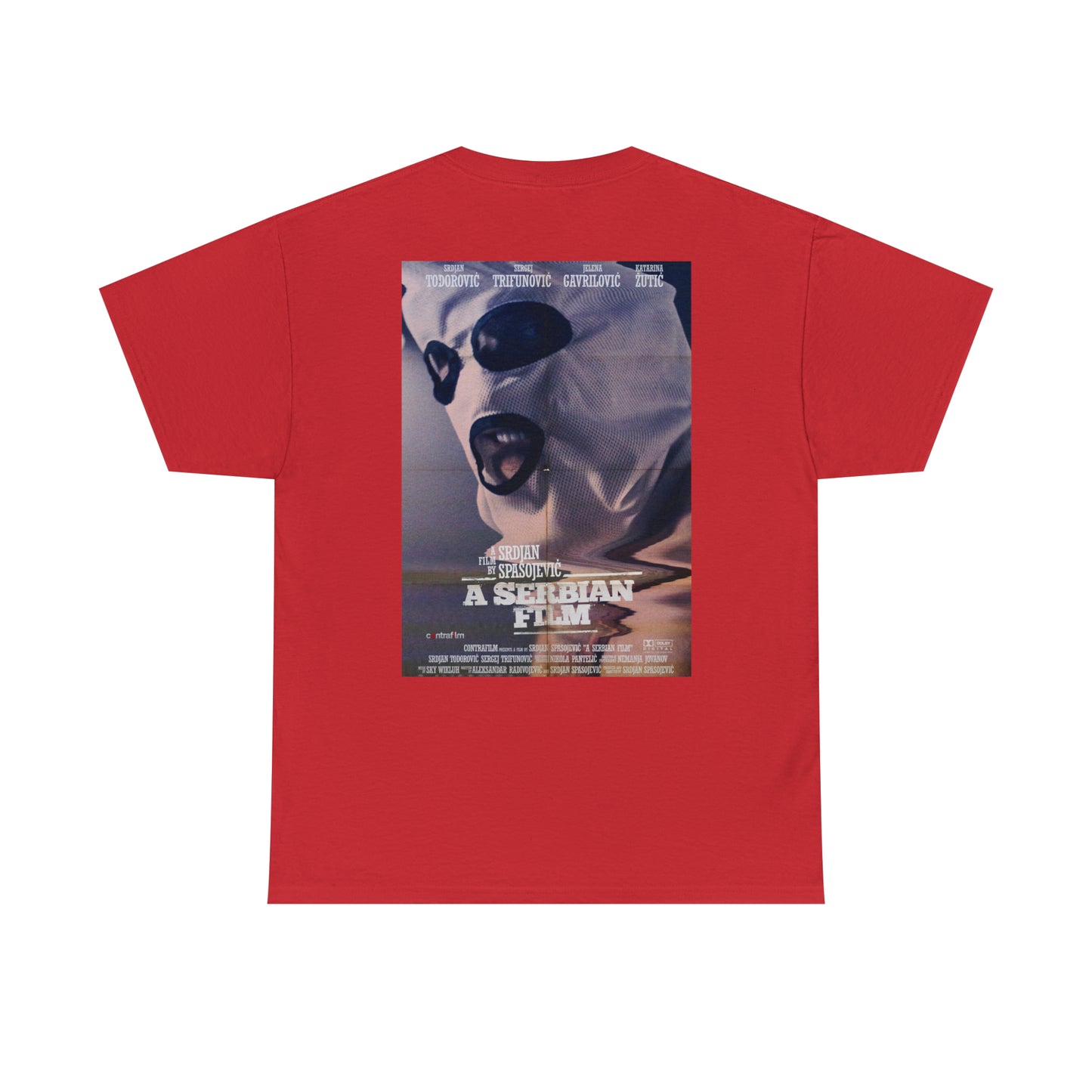 A Serbian Film double sided officially licensed Unisex Heavy Cotton Tee