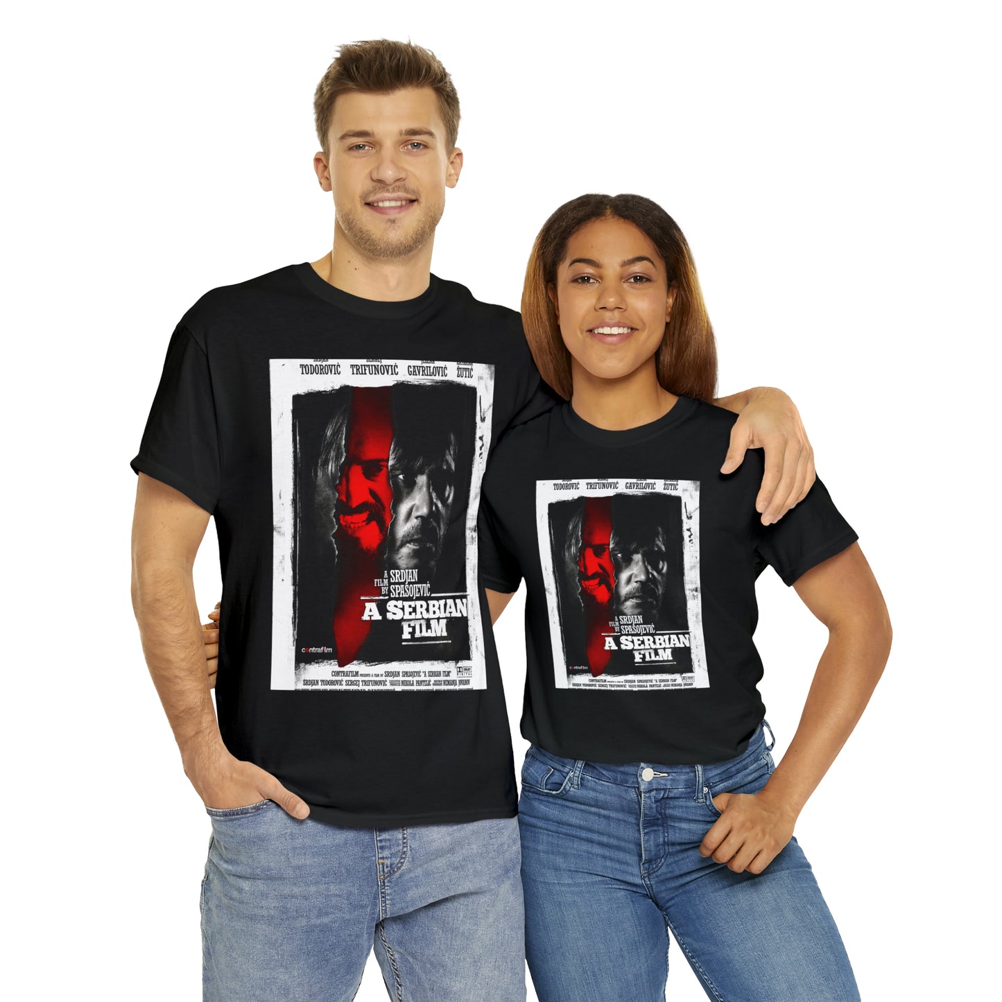 A Serbian Film double sided officially licensed Unisex Heavy Cotton Tee