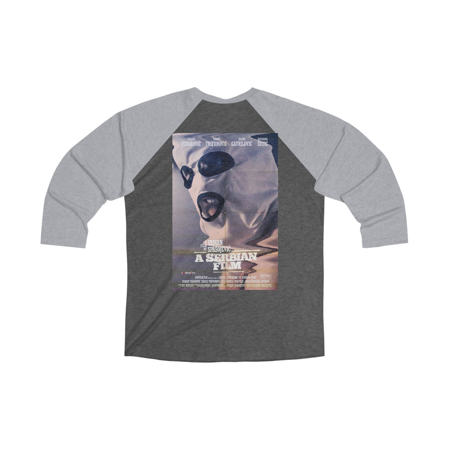 A Serbian Film Unisex Tri-Blend 3/4 Raglan Tee