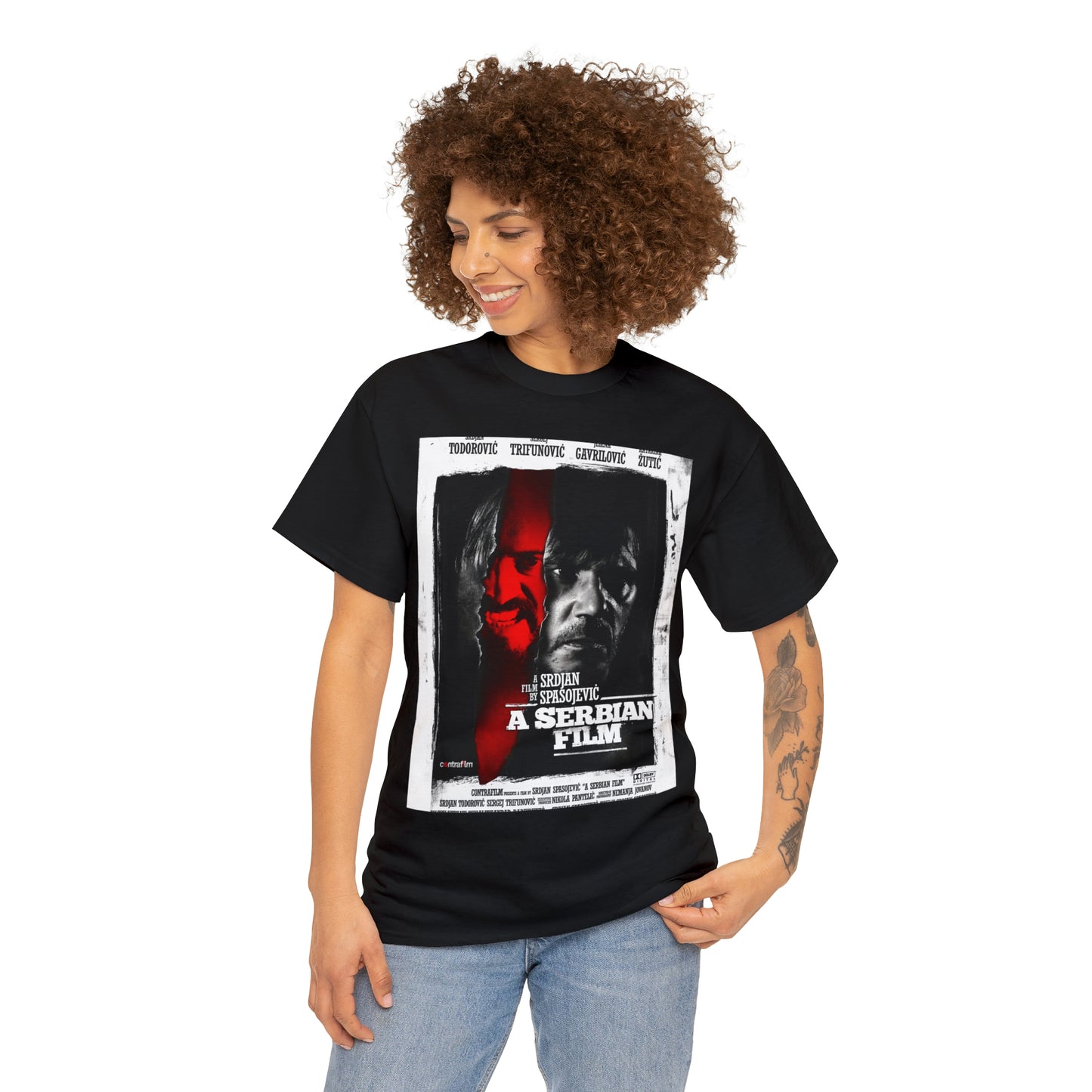 A Serbian Film double sided officially licensed Unisex Heavy Cotton Tee