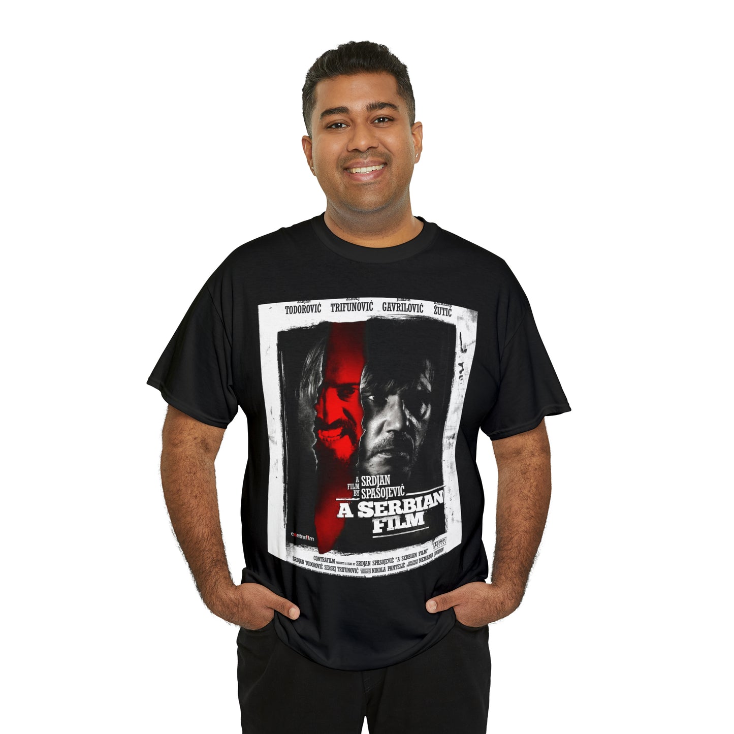 A Serbian Film double sided officially licensed Unisex Heavy Cotton Tee