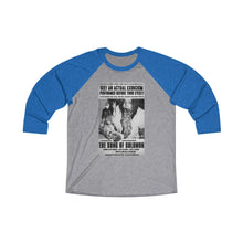 Load image into Gallery viewer, The Song of Solomon Vintage Ad Unisex Tri-Blend 3/4 Raglan Tee