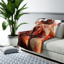 Load image into Gallery viewer, Bouquet of Guts and Gore Sherpa Fleece Blanket