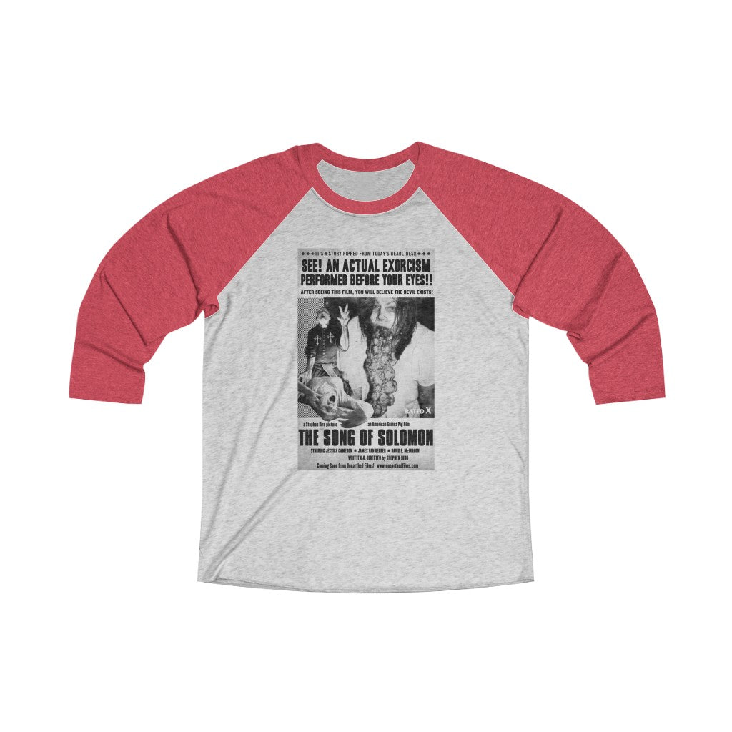 The Song of Solomon Vintage Ad Unisex Tri-Blend 3/4 Raglan Tee