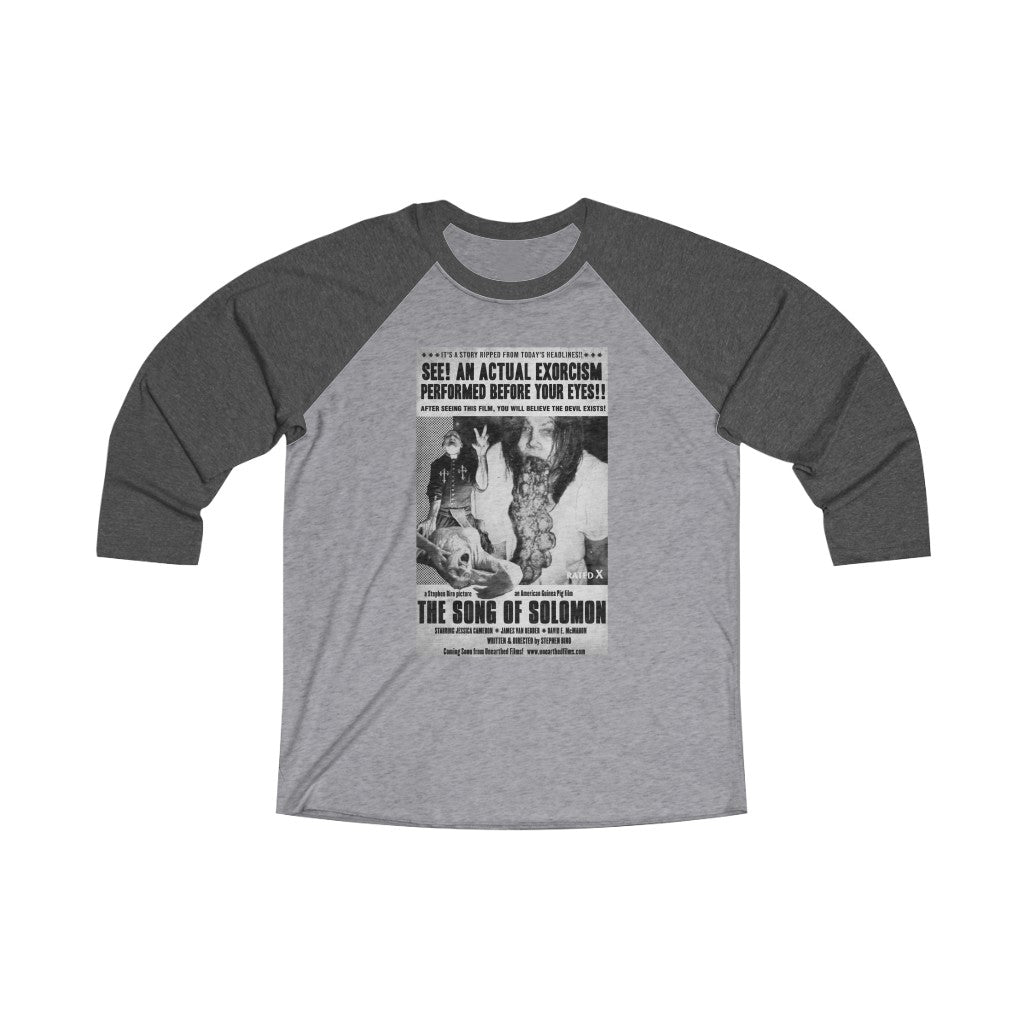 The Song of Solomon Vintage Ad Unisex Tri-Blend 3/4 Raglan Tee