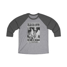 Load image into Gallery viewer, The Song of Solomon Vintage Ad Unisex Tri-Blend 3/4 Raglan Tee